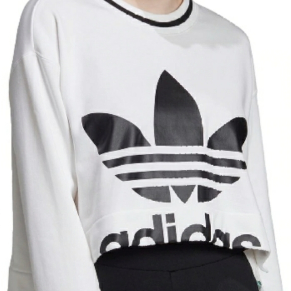**HP** ADIDAS Trefoil Cropped Sweatshirt - Picture 7 of 7